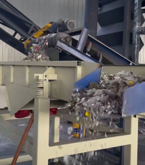 空气分选机试机现场